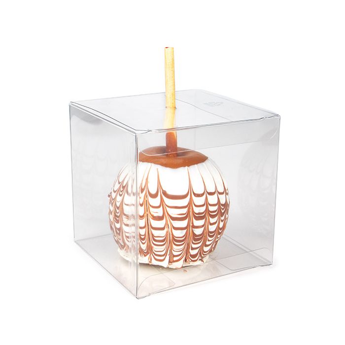 rPET Crystal Clear Box w/ hole 102 x102 x102 mm 