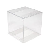 Boîte transparente avec trou rPET 10.2x10.2x10.2 cm - 25 pieces