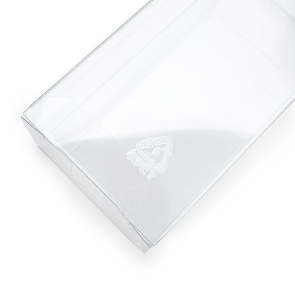 rPET Boîte Cristal Transparente 5,4x3,5x10,8cm - 25 pcs
