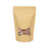 Stand Up Pouches Kraft bone window 130x79x206mm 