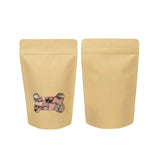 Sachets Doypack en kraft avec fenêtre en os | 113 Grammes| 13x8x20,5 cm - 25 pcs