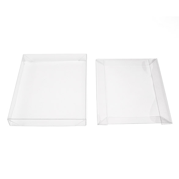 Couvercle pliant à transparence cristalline 11,6 x 1,6 x 15,4cm (25 Pièces) [BT3]