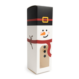 Boîte en Papier Bonhomme de Neige avec Fenêtre 5,7x5,7x20,3cm - 25 pcs
