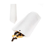 Doypack éco-responsable à maintien vertical en kraft blanc 13x7,9x20,6 cm - 100 pièces