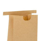 Sacs à fond plat Kraft avec attache métallique, 108x64x267mm
