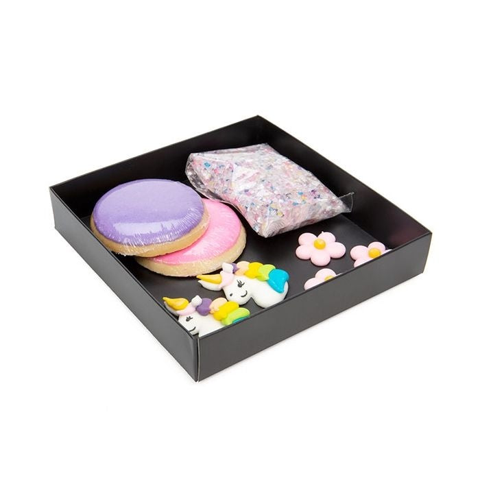 Petite Boite avec fond en carton noir kraft 130x25x133mm - 25 pièces