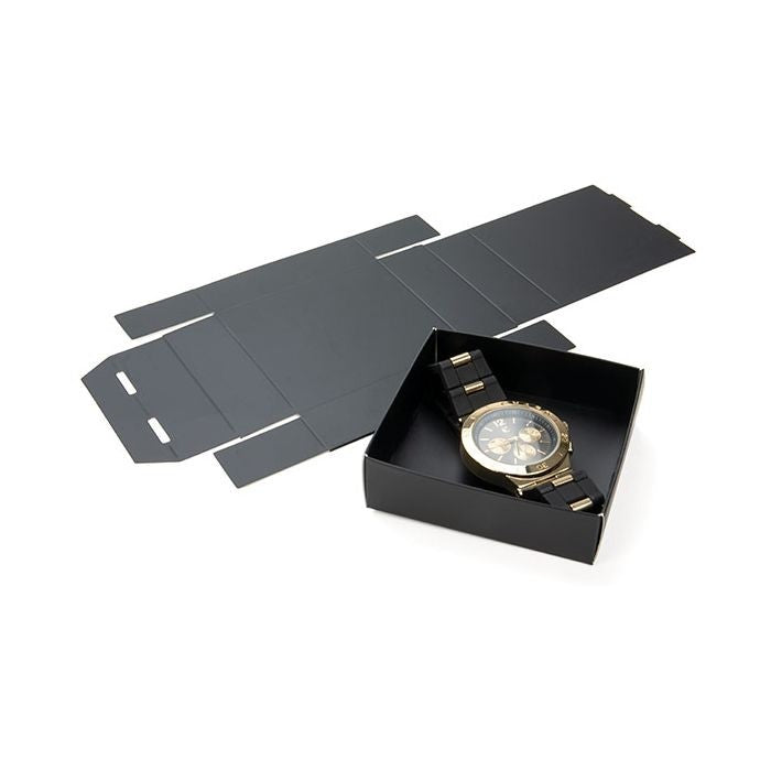 Petite Boite avec fond en carton noir kraft 79x25x83mm - 25 pièces
