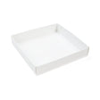 Paper Box Bottom Matte White 130x25x133mm 