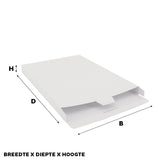 Shipping boxes 305x420x90mm White 