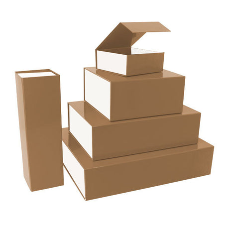 Magnet boxes 330x100x100mm Brown/white 