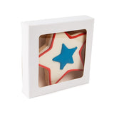 Boîte blanche à fenêtre 10.5x2.2x10.5 cm - 25 pièces