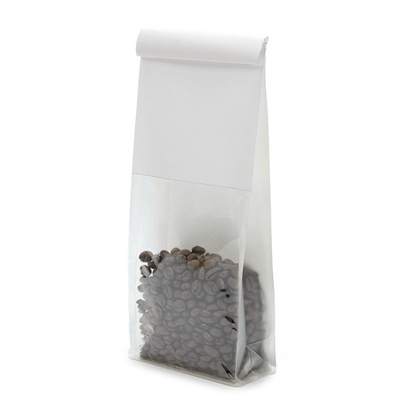 Sacs à Fond Plat Blanc avec Fermeture Tin-Tie 8,9x6,4x25,4cm - 100 pcs