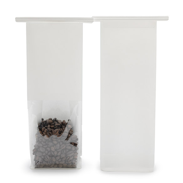 Sacs à Fond Plat Blanc avec Fermeture Tin-Tie 8,9x6,4x25,4cm - 100 pcs