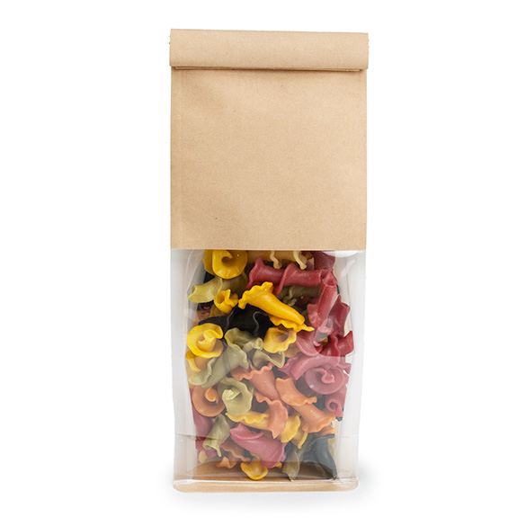 Sacs à Fond Plat Kraft avec Fermeture Tin-Tie 8,9x6,4x25,4cm - 100 pcs