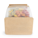 Sacs à Fond Plat Kraft avec Fermeture Tin-Tie 8,9x6,4x25,4cm - 100 pcs
