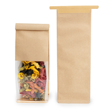 Sacs à Fond Plat Kraft avec Fermeture Tin-Tie 8,9x6,4x25,4cm - 100 pcs