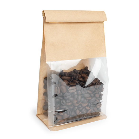 Sacs à Fond Plat Kraft avec Fermeture Tin-Tie 10,2x6,4x20,3cm - 100 pcs