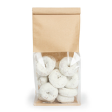 Sacs à Fond Plat Kraft avec Fermeture Tin-Tie 12,7x7,6x30,5cm - 100 pcs