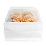 Sacs à Fond Plat Blanc avec Fermeture Tin-Tie 12,7x7,6x30,5cm - 100 pcs