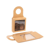 Boîte kraft avec fenêtre 9 x 3 x 9 cm (25 pièces)