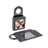 Boîte noire en kraft avec fenêtre 9 x 3 x 9 cm (25 pièces)