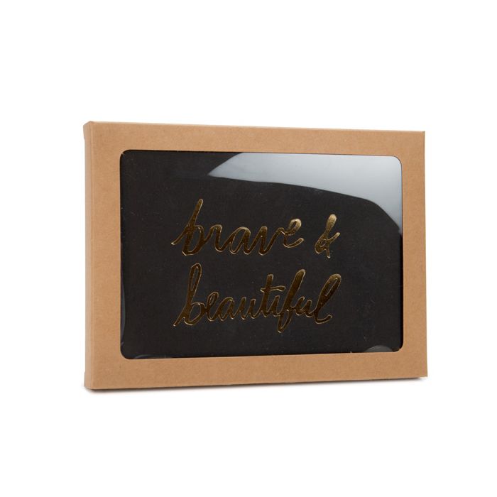 Boîte en papier kraft avec fenêtre et feuille en PET insérée, 9.5 x 1.5 x 13.2 cm A1 (25 Pieces) [WKRG10]