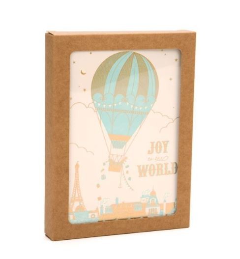 Boite en papier kraft à fenêtre avec feuille PET insérée 115 x 22 x 150 mm - 25 Pièces