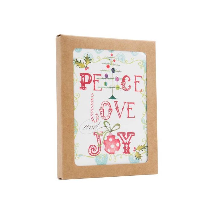 Boîte en papier Kraft à fenêtre avce feuille PET insérée 115 x 15 x 150 mm - 25 pièces