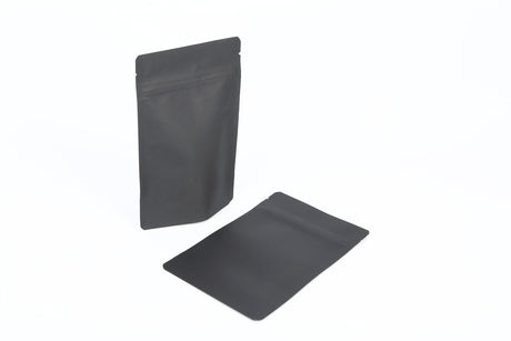 Eco Stand Up Pouches Black Kraft 102x60x152mm 