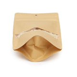 Doypack kraft 130x79x206 mm (113 g) trou suspension rond - 100 pièces