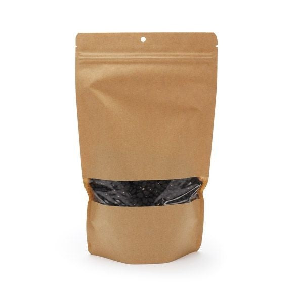 Doypack kraft 171x89x285 mm (340 g) Trou Suspension Rond - 100 pièces