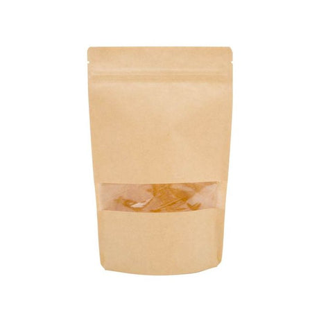 Stand Up Pouches Kraft 150x90x230mm with Window 