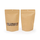 Sachets Doypack en kraft trou suspension rond | 312gr | 15x9x23 cm - 100 pcs