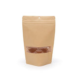 Sachets Doypack en kraft trou suspension rond | 312gr | 15x9x23 cm - 100 pcs