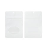 Doypack Blanc avec fenêtre Ovale, 10,2x6x15,2cm
