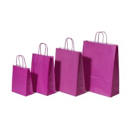 Sac en papier Violet, 180+80x220mm - 50 pcs