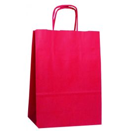 Sac en papier Rouge, 180+80x240mm - 50 pcs