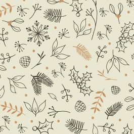 Papier cadeau, Fleurs, L: 50 cm, 80 gr, 5 m/ 1 rouleau [HOB-191980]