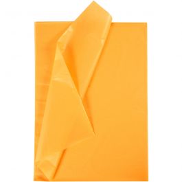Papier de soie Jaune, 50x70 cm, 17 g - 10 Feuilles