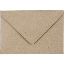 Enveloppe recyclé, taille 7,8x11,5 cm, 120 g - 50 pc