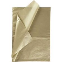 Papier de soie or, Feuilles 50x70 cm, 14 g - 25 Feuilles