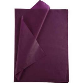 Papier de soie Bordeaux, Feuilles 50x70 cm, 14 g - 25 Feuilles