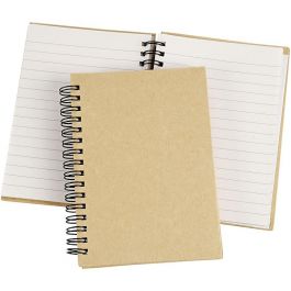 Cahier à spirales Marron A6, 60 g - 1 pc