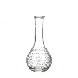 Flower vase Paris Ø7.5cm and 16cm high Clear (12 pcs.) [IFS-29720]