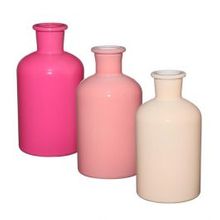 Bouteilles en verre Ø70 h: 120 mm Assorti Rose - 12 Pcs