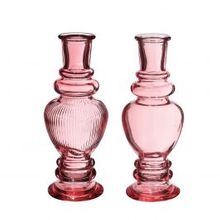 Vase Venice Rose H: 155 x Ø57 mm - 12 Pcs