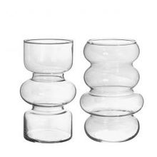 Vase à fleurs Ø100 mm H: 180 mm Transparent - 6 Pcs