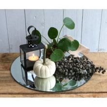 Plateau en Miroir rond, Ø50cm bord biseauté - 1 pc