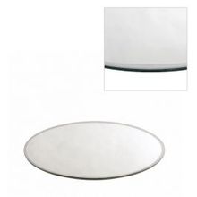 Plateau en Miroir rond, Ø25cm bord biseauté - 1 pc
