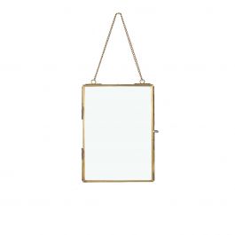 Frame for dried flowers etc. gold 18cm high (6 pcs.) [IFS-30246]